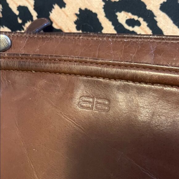 Balenciaga Brown Leather Clutch - Picture 7 of 10